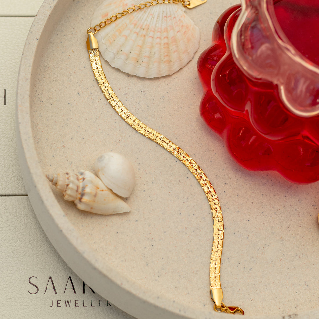 Gold Stone Bracelet