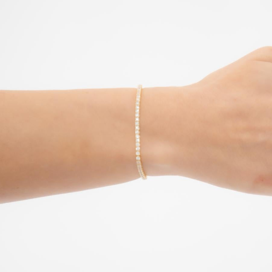 Rihanna Tennis Bracelet Gold- Thin